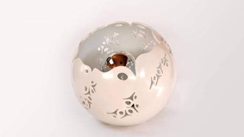 Lampe céramique Eclosion - Blanc
