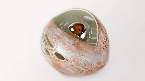 Lampe céramique - Gâline Blanc