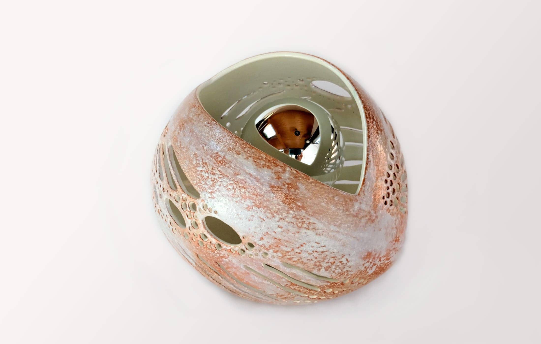 Lampe céramique - Gâline Blanc