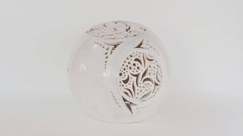 Lampe Céramique Sphère Blanche