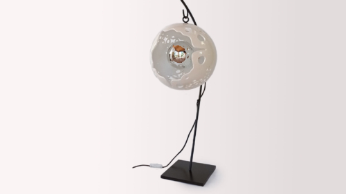 Lampe céramique Eclosion sur pied